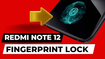 Redmi Note 12 Fingerprint Sensor | Redmi Note 12 Fingerprint Setting | How To Set Fingerprint Redmi