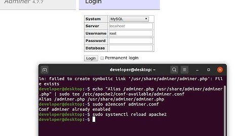 How to install adminer (PhpMyAdmin alternative) for MYSQL on any Linux or Ubuntu 20.04,  18.04.