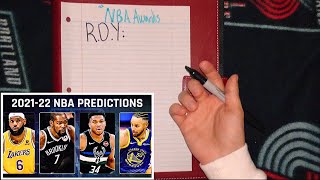 2022 NBA Awards Predictions ( ASMR ) mvp, roy, dpoy, etc.