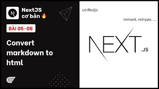 NextJS: 05-08 Convert Markdown to HTML