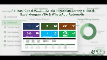 Aplikasi Gadai V.1.0 — Kelola Pegadaian Barang di Excel dengan VBA & Notifikasi WhatsApp Otomatis