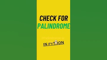 palindrome or not using python.#python #learn #like #viral #coding