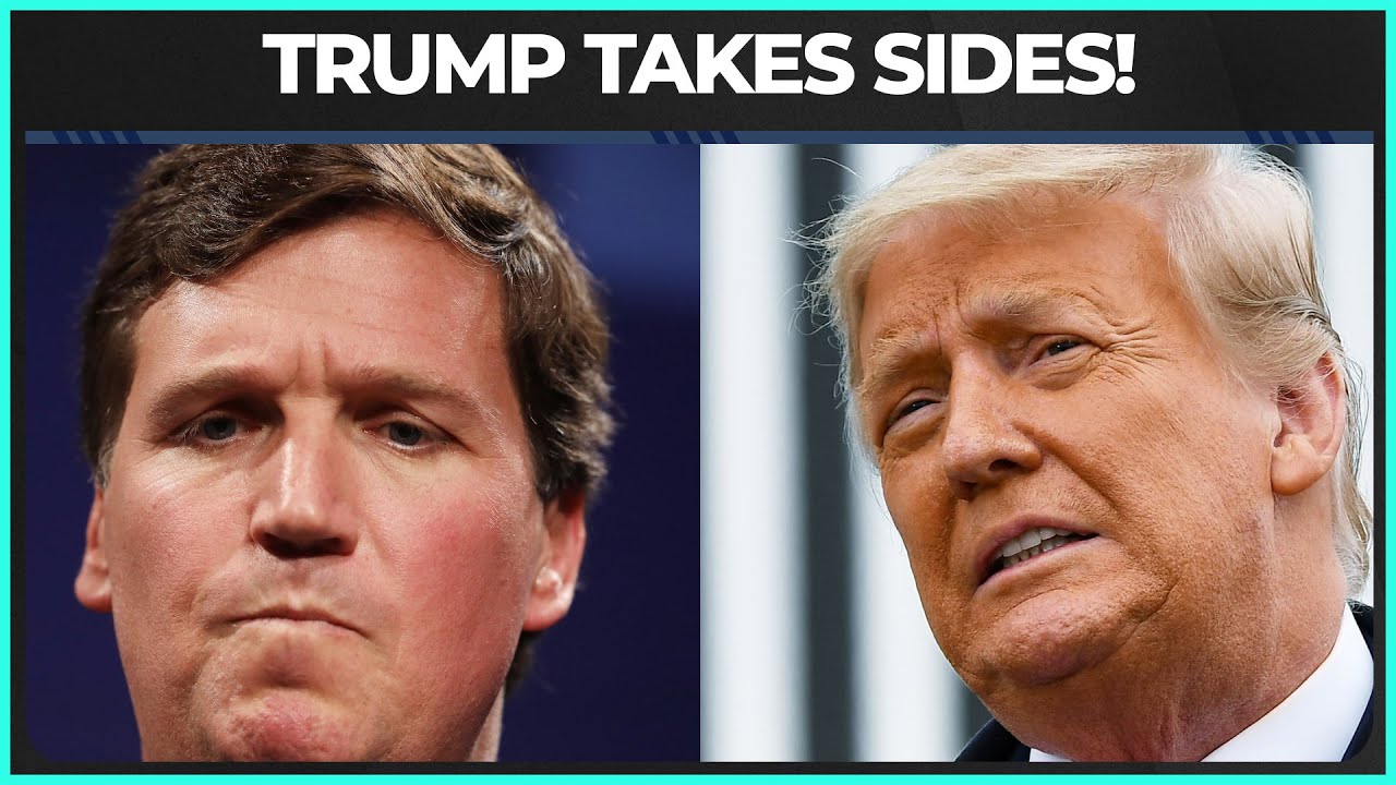 Trump Takes SIDES In The Tucker Carlson Civil War