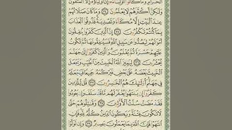 صفحة/١٨١/ سورة الأنفال/ تعلم قراءة القرآن الكريم/ ابو النور