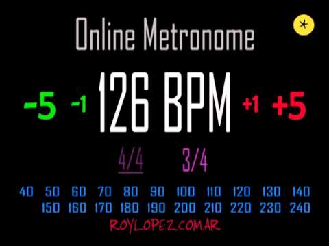 metronome 126 bpm