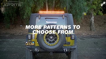 Xprite 35 inch Amber Traffic Advisor COB LED Emergency Warning Strobe Light Bar