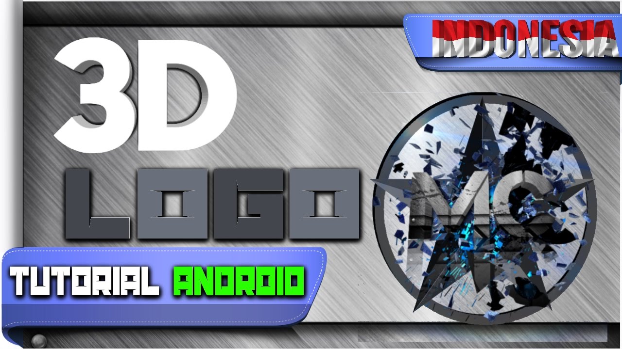 Cara Bikin Logo 3D Di Android Tutorial Android 48 YouTube