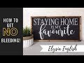 How To Paint Signs With No Bleeding | Stencil with no bleeding | Sign Painting | how to make a sign