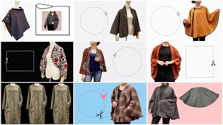 ✅ 9 most beautiful and easy to sew poncho coat styles for beginners