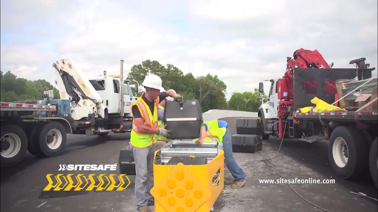 QuadGuard® M10 Crash Cushion Installation YouTube