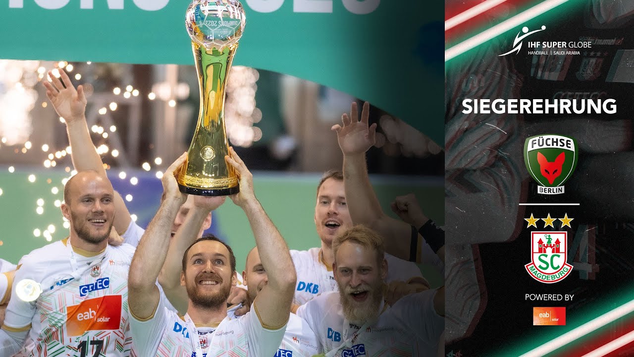 IHF Super Globe 2023 Pokalübergabe SC Magdeburg vs