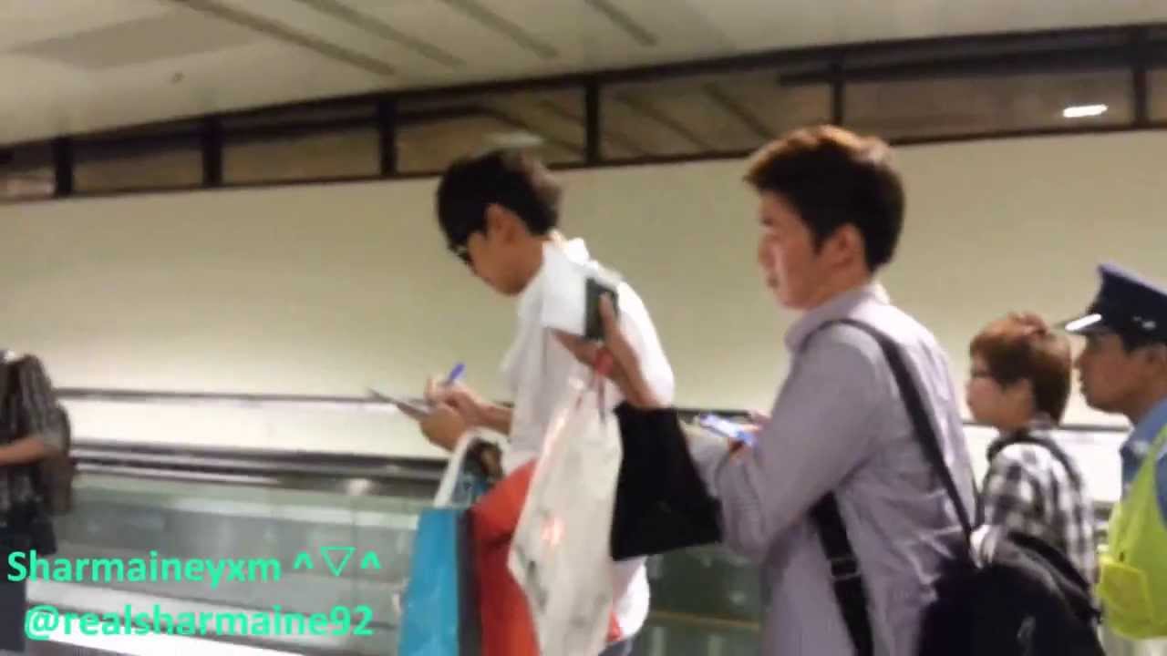 [1080p] 130815 Lee Kwangsoo arrival at Singapore Changi Airport