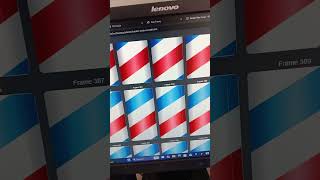 Criando uma animação de barber  pole girado em HTML, CSS, JS puro, e totalmente com IA.pelo VScode