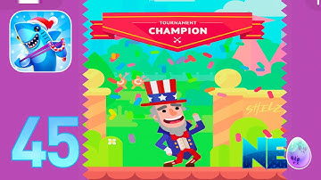 Bowmasters: Gameplay Walkthrough Part 45 - Crazy Sam Tournament! (iOS, Android)