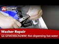 GE Washer Repair - Not Dispensing Hot Water - Hot Water Valve