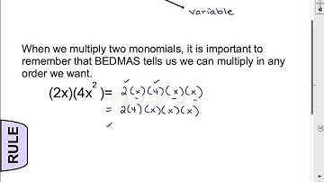 MFM1P U1L8 The Product of Two Monomials