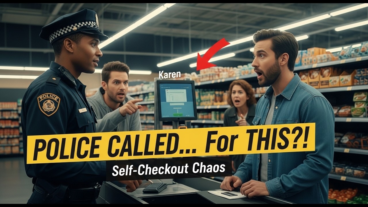 Karen Called Police Because I Took Too Long at Self-Checkout… She Didn’t Expect What Happened Next”