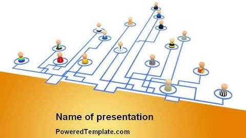 Social Hierarchy Scheme PowerPoint Template by PoweredTemplate.com