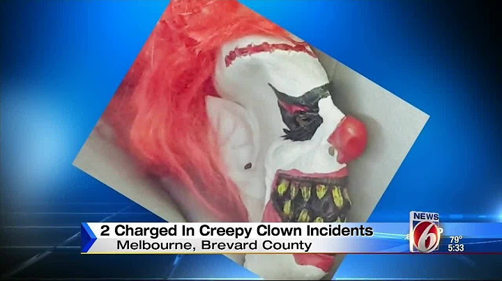 Woman says creepy clown terrorized children