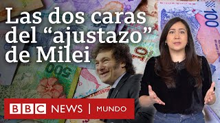 Las dos caras del "ajustazo" sin precedentes de Milei en Argentina | BBC Mundo
