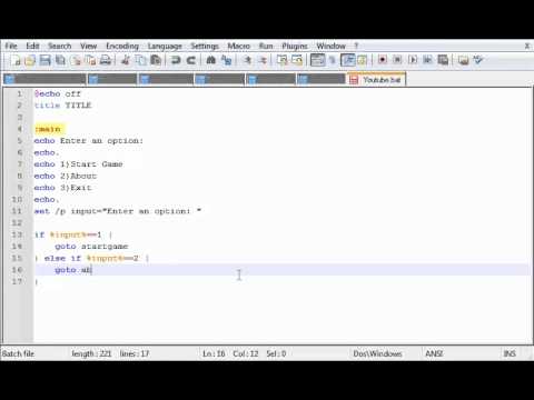 Batch Programming 3 If If Else And Else Statements Youtube