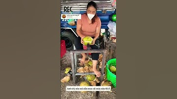 bất ngờ chưa, dụng cụ lột dừa khô cực nhanh #garden #farming