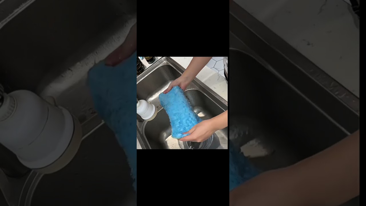 High-efficiency cleaning tool: blue fiber rag 