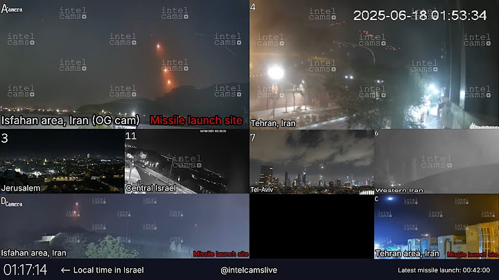 LIVE: Iran, Israel skyline cameras from Tehran, Isfahan, Tel-Aviv and more