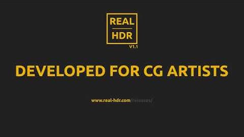 Software for Image Based Lighting - Real HDR 1.1