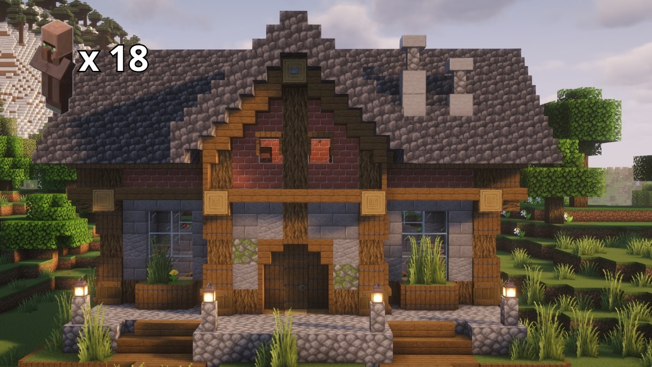 Minecraft : Easy Villager Trading Hall |  Tutorial