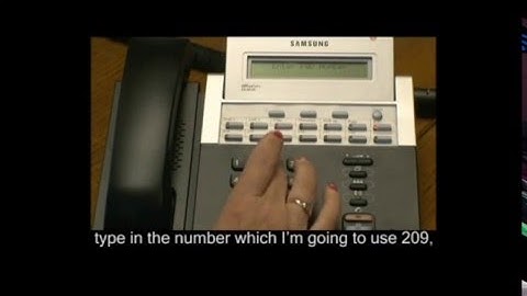 Set a Forward on BusyNo Answer on a Samsung Telephone System