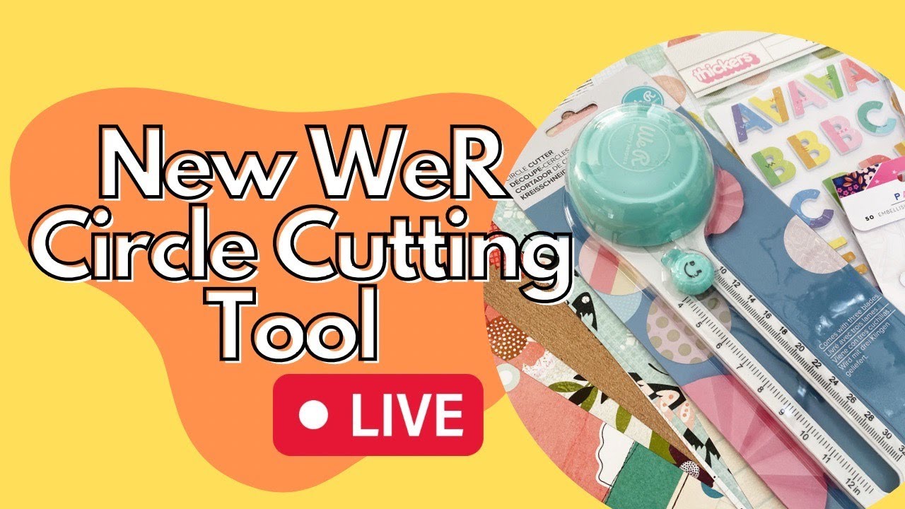We R Makers Circle Cutter, Adjustable Blades, Paper Cutters Glass Cutting  Tool Cutting Tools Craft Supplies Circle Cutter Paper Circle Cutters For