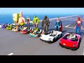 سباق السيارات الصعيره مع سبيدرمان والابطال small car racing with Spiderman and heroes