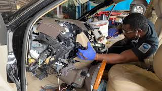 Cadillac CTS instrument panel and evaporator core removal
