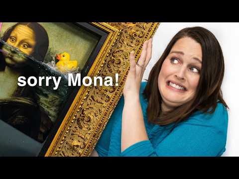 I Flooded the Mona Lisa... with RESIN!  #TeamWater
