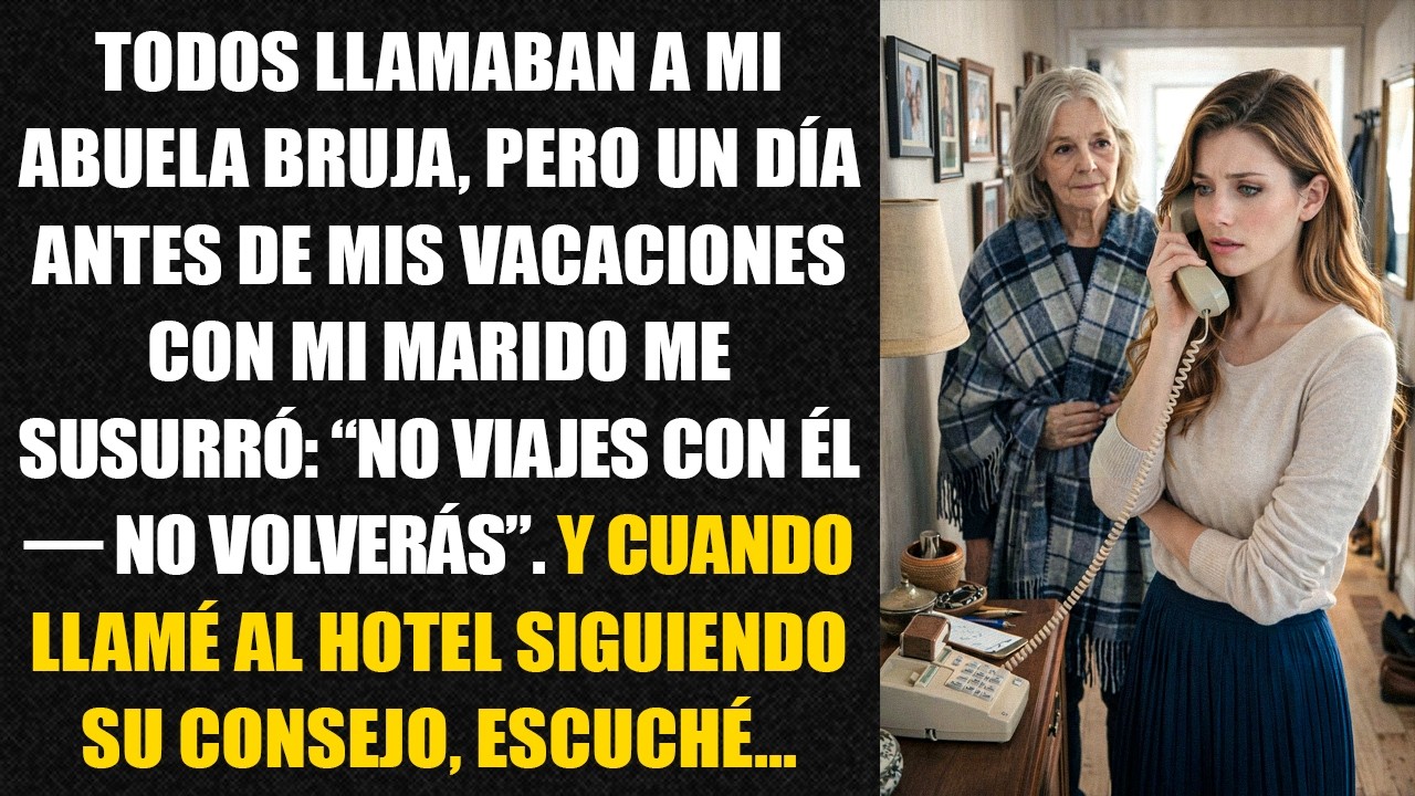 Todos llamaban a mi abuela bruja, pero un día antes de mis vacaciones con mi marido me susurró...