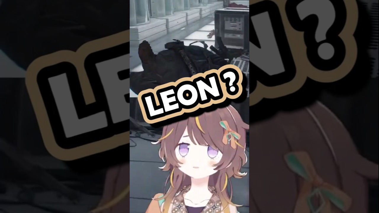 What Are You Doing Leon ?  #vtuber #hololive #Anya_Melfissa #Liveissa #residentevilrequiem