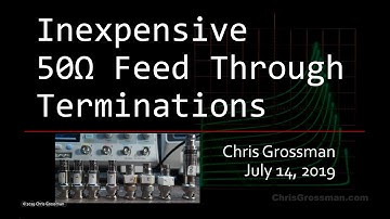 ⭐ Inexpensive 50 ohm Feed Through Terminations #0007