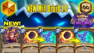 NEW Mill Druid Deck 1.0 Draws Up To 10 Cards Per Turn At Escape from Violet Hold | Hearthstone