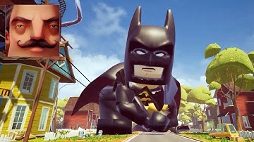 Hello Neighbor - My New Neighbor Big Lego Batman Act 2 Trampoline Gameplay Walkthrough