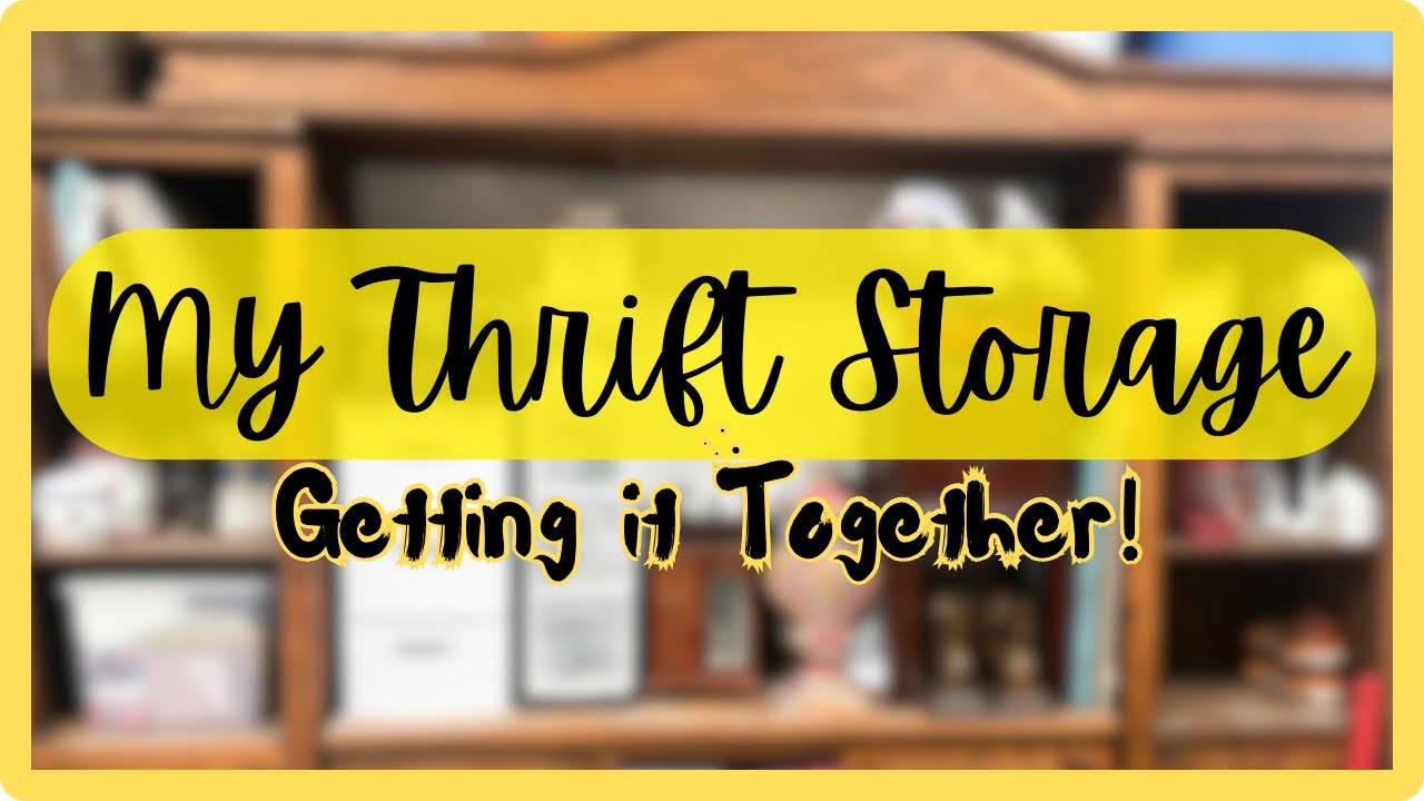 Creating a Better Thrift Stash Storage Space - Plus a Tour of My Vendor Booth After a Reset