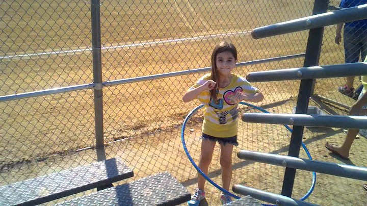 Taylor does the hula hoop