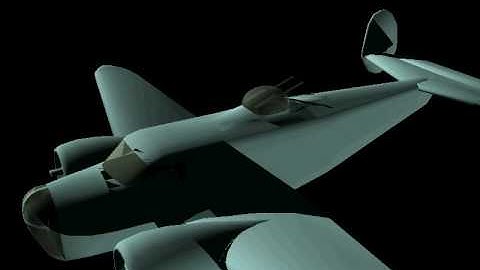 Lightwave 3D Aircraft Model Test