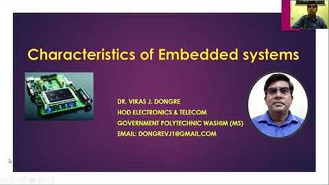 Characteristics of embedded systems