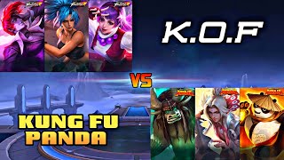 K.O.F VS KUNG FU PANDA 1 VS 1 FIGHT | MOBILE LEGENDS K.O.F VS KUNG FU PANDA
