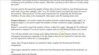 KIN 792A Progress Report and Courage and Calling Reflection Assignments 17
