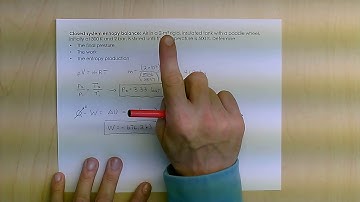 Thermodynamics Example 18b: Closed System Entropy Balance
