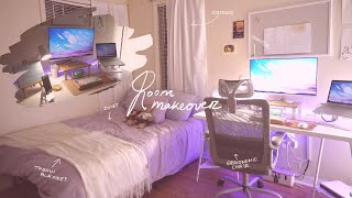 Medical Student Cozy Aesthetic Room Makeover | Desk Setup | Korean Minimalist Inspired Room