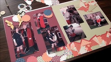 Scrapbooking Layout - Busy in June: B2E