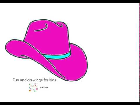 Dibujar Sombrero Vaquero De Chica - YouTube
